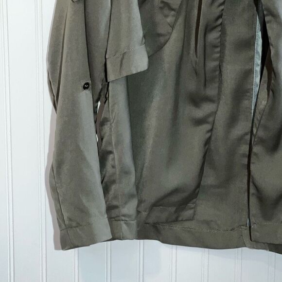 Haoduoyi Casual Open Front Jacket Women’s XXL Green Classic Long Sleeve  Snap - Picture 4 of 11